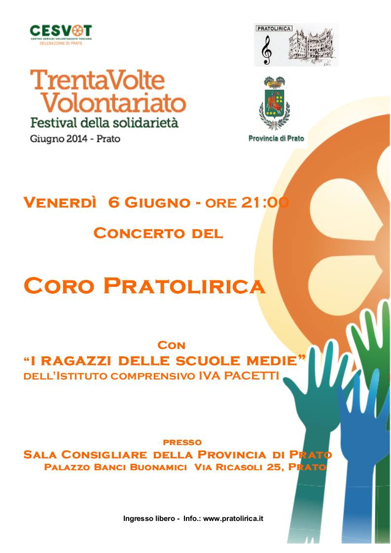 Coro Pratolrica e alunni scuole medie